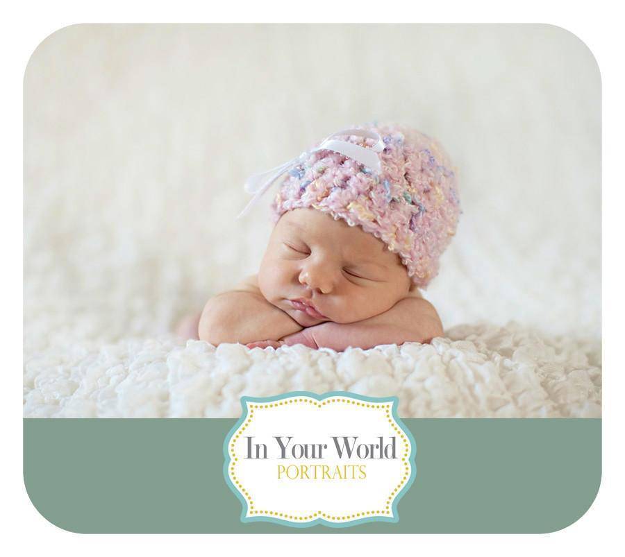 Newborn Baby Hat Soft Pink Confetti
