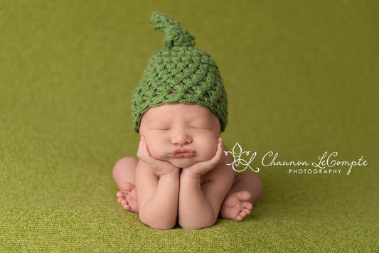 Sage Green Newborn Knot Hat