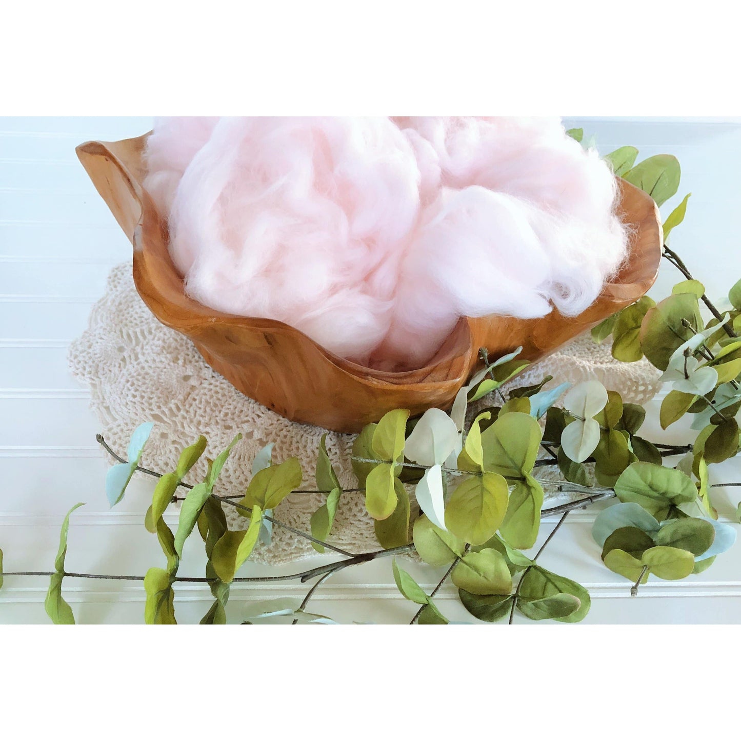 Cotton Candy Pink Newborn Fluff Cloud Basket Filler Nest Stuffer