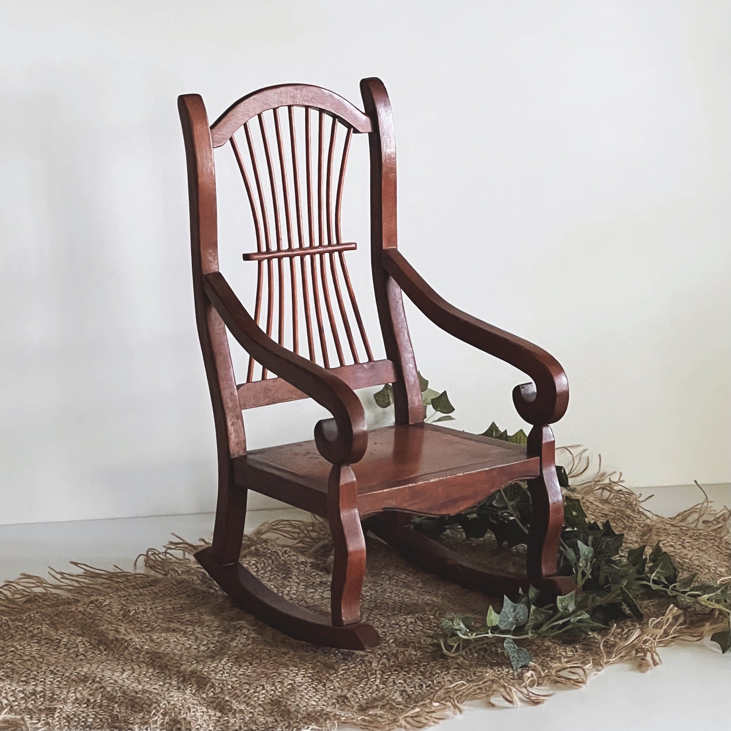 Wooden Posing Rocking Chair Newborn Photography